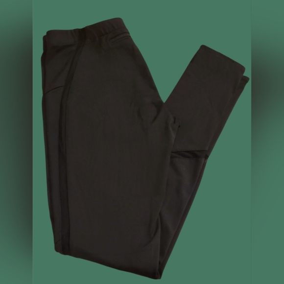 NORMA KAMALA INTERACTIVE ACTIVE MID RISE ATHLEISURE COMPRESSION LEGGINGS SZ. SM - Picture 8 of 9